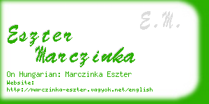 eszter marczinka business card